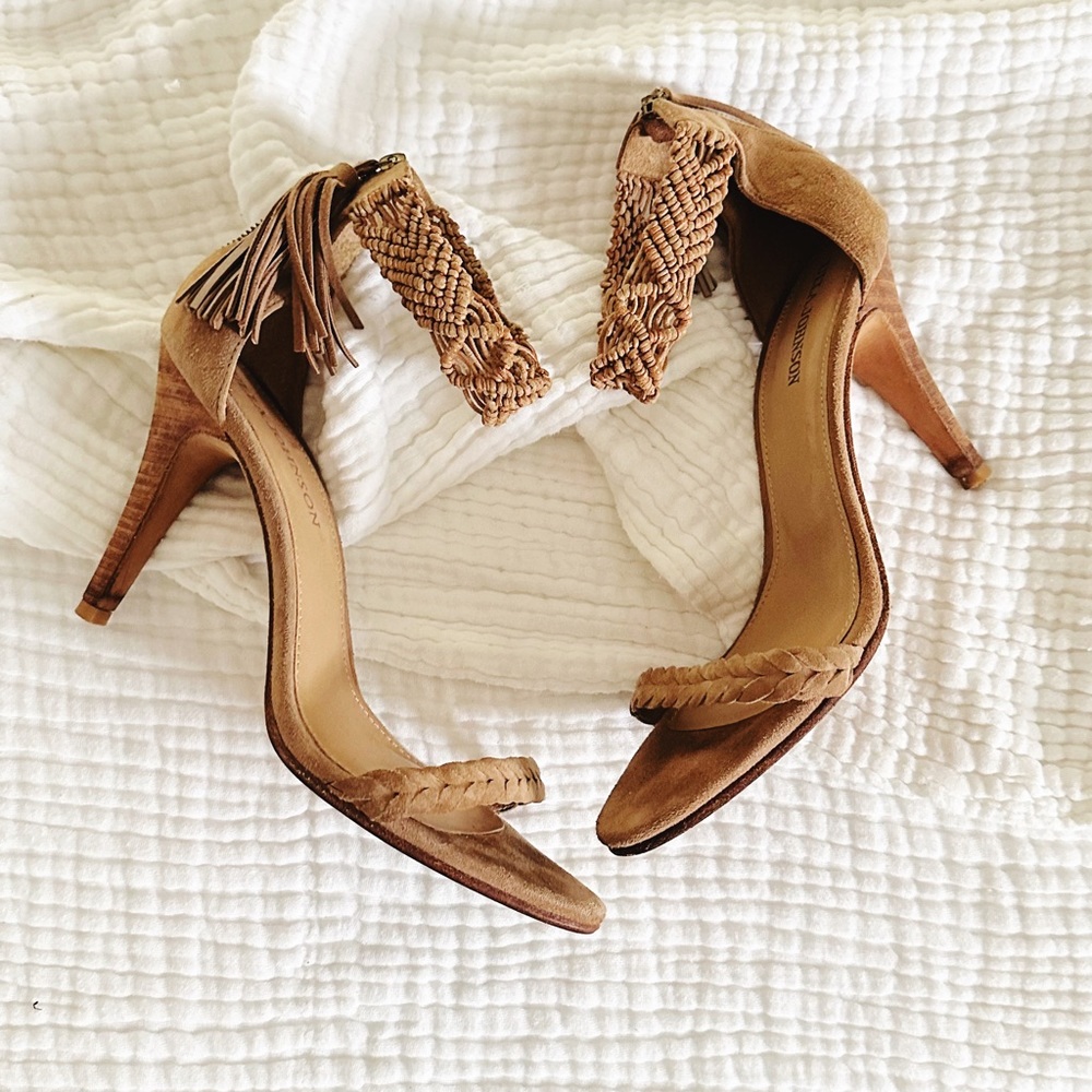 Ulla Johnson Suede Braided Heels size 40